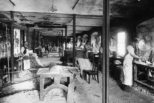 Early 20th Century Goodearl furniture production seen here in Ireland