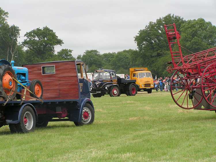 Commercial vehicles in the arena