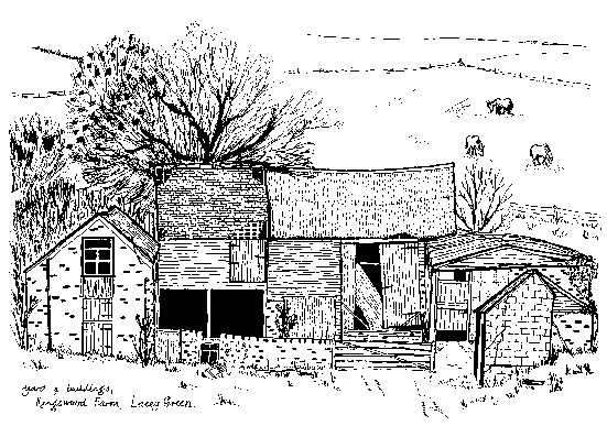 The former outbuildings at Kingswood Farm. (c) Dennis Claydon 