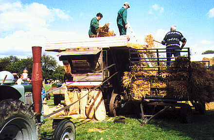 Threshing machine at Sheaf to Loaf Day