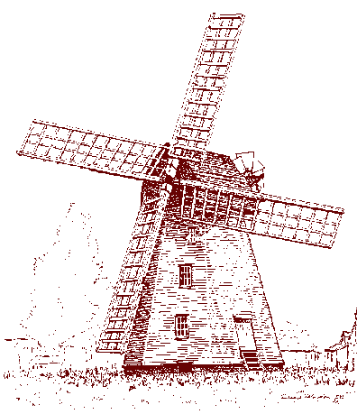 Old Windmill Drawing